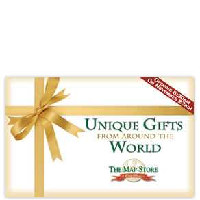 Holiday sales insert for The Map Store